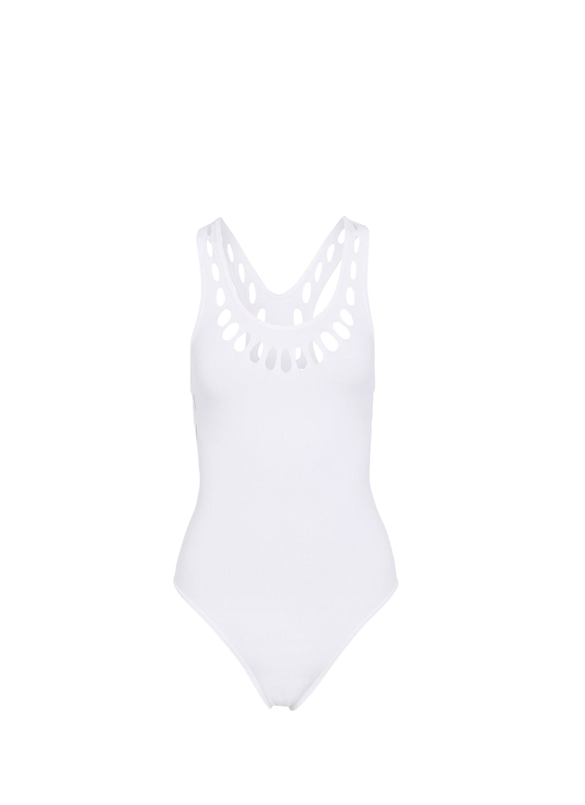 Laser swimming costume - Optic White