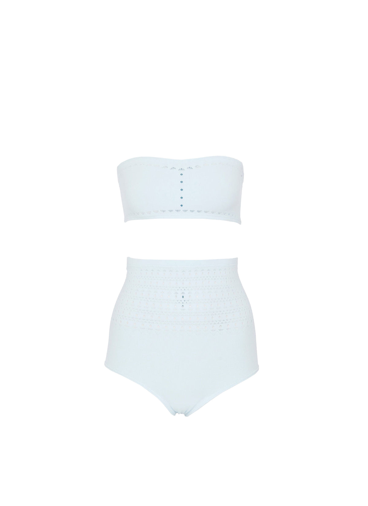 Maillot de bain bikini sans coutures - Bleu Ciel