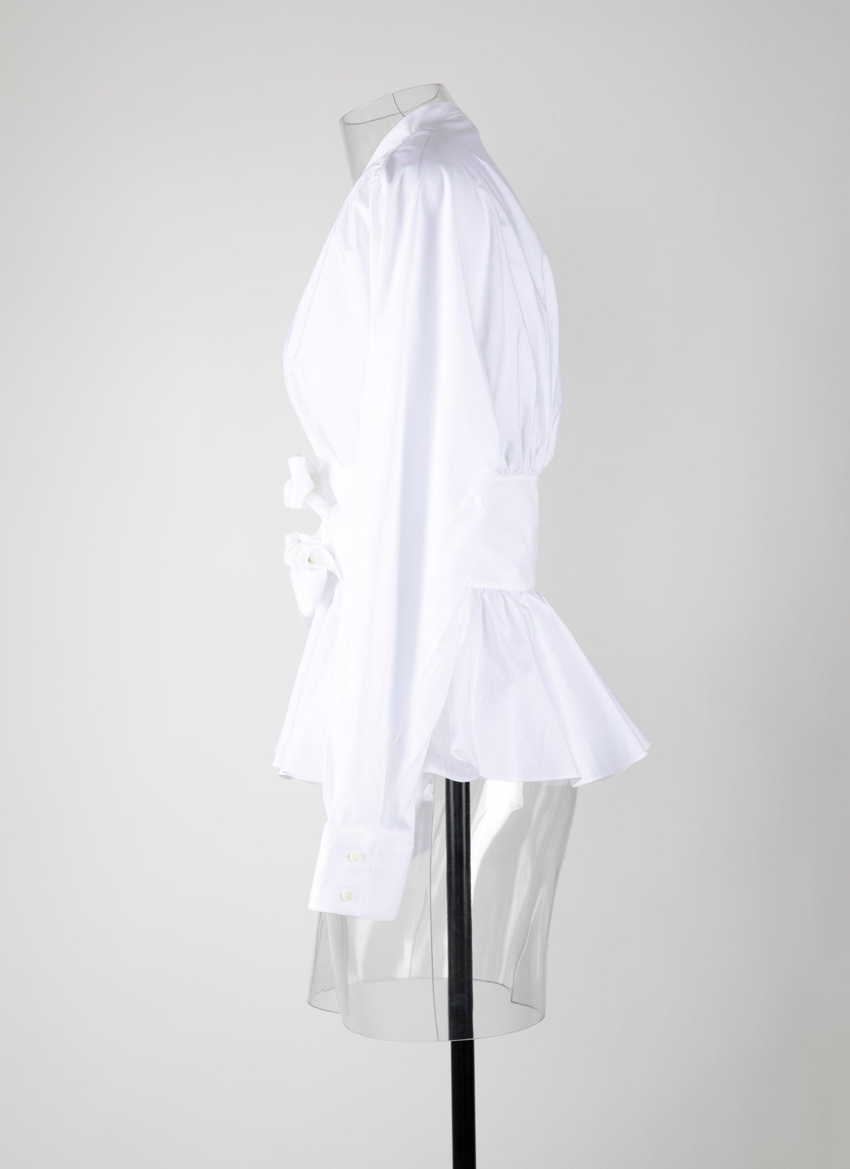 Tied corset shirt - White