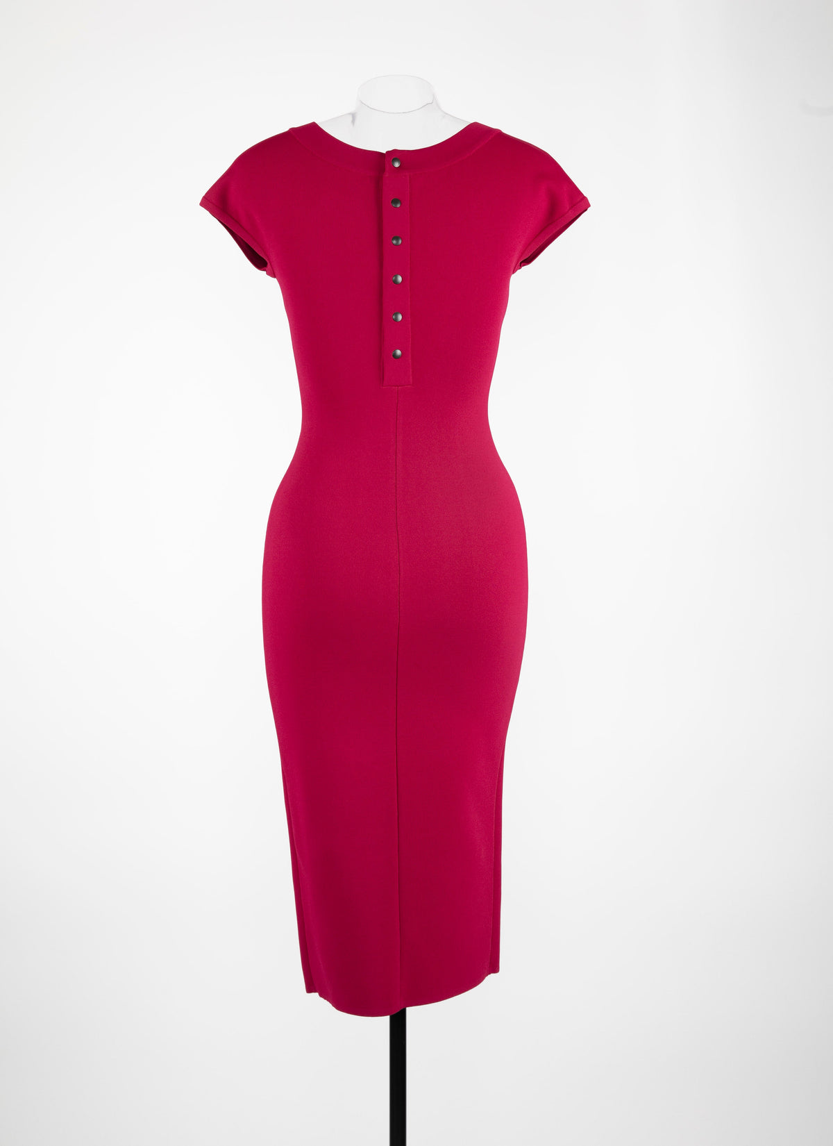 Mesh Venus short sleeve dress - Magenta