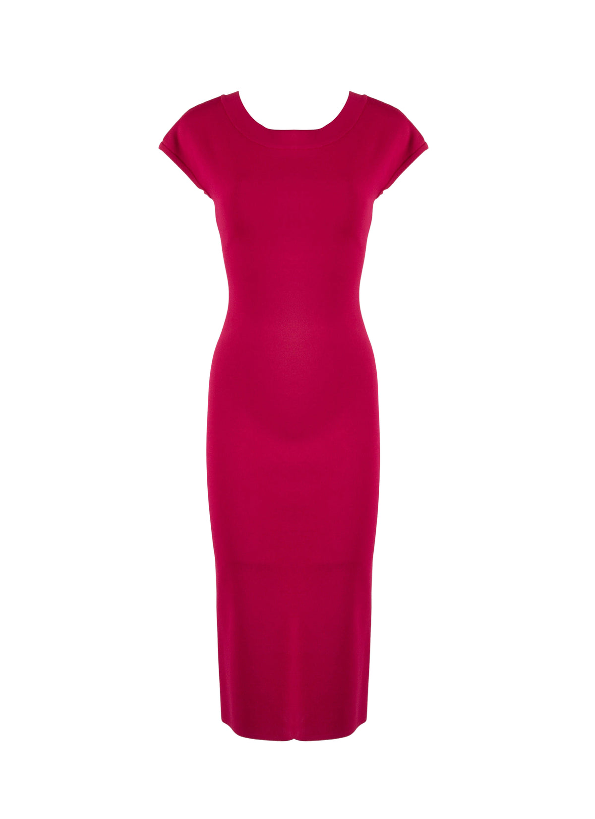 Mesh Venus short sleeve dress - Magenta