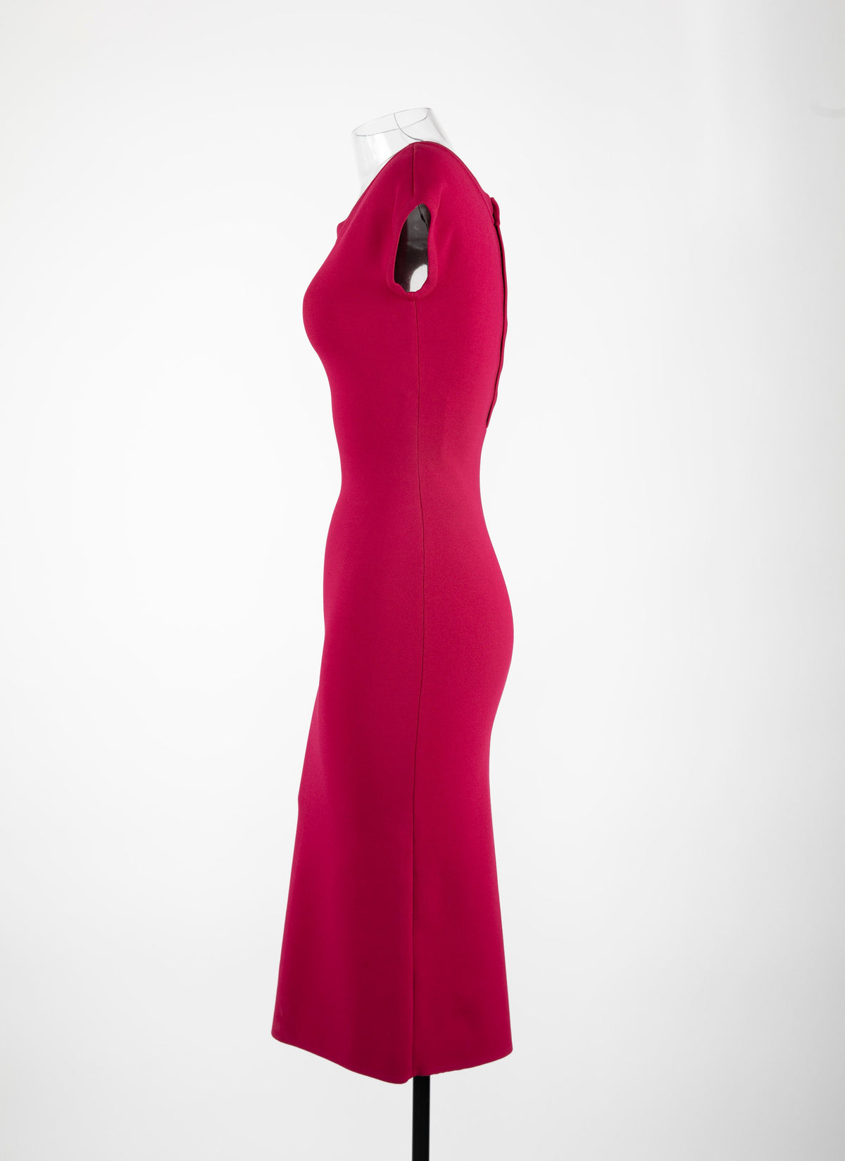 Mesh Venus short sleeve dress - Magenta