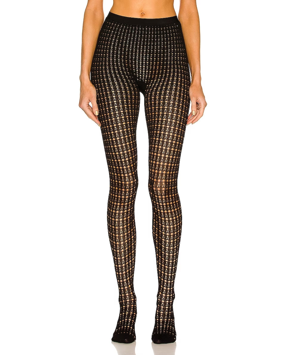 Collant Vienne ajouré - Nude Alaïa