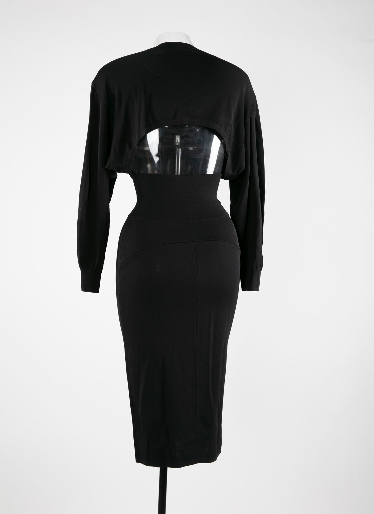 Robe à manches longues - Noir charbon