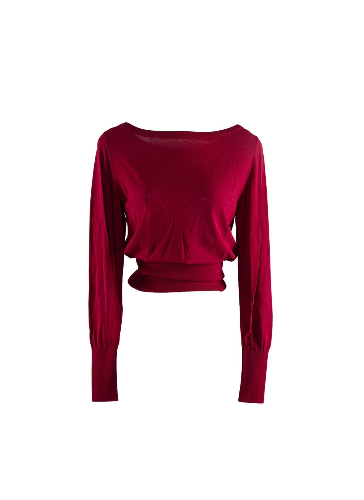 Pull manches longues à col bateau - Magenta
