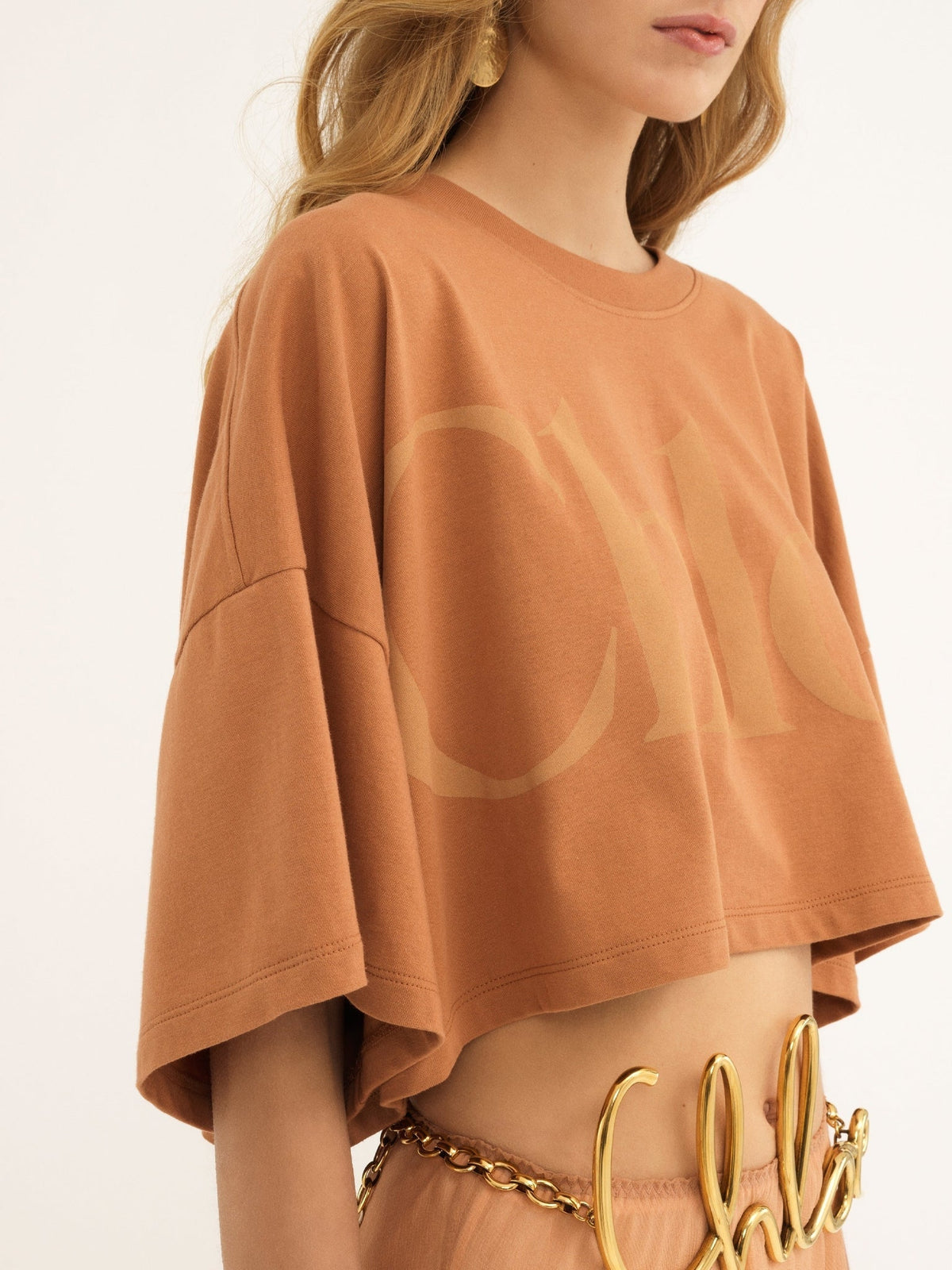 OK PORTE_T-shirt ample court à logo - White