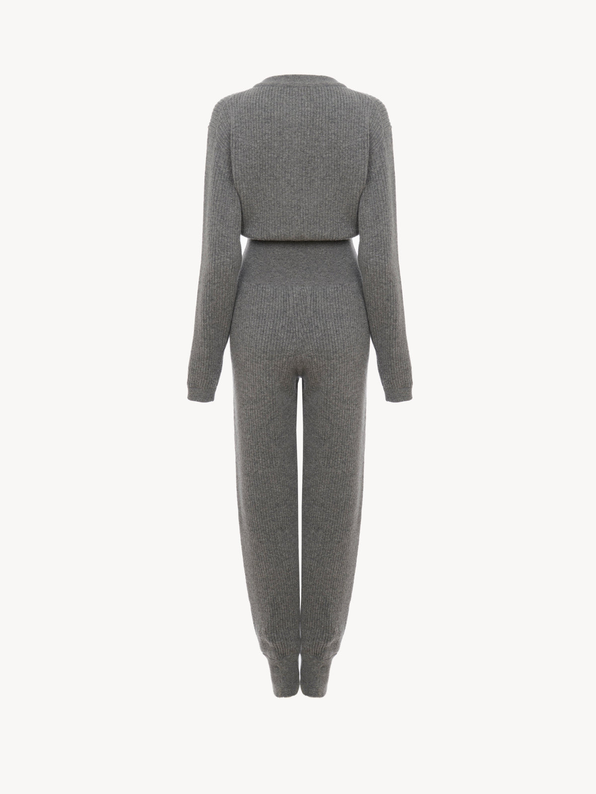 OK PORTE_Combinaison silhouette élancée en laine - Divine Grey