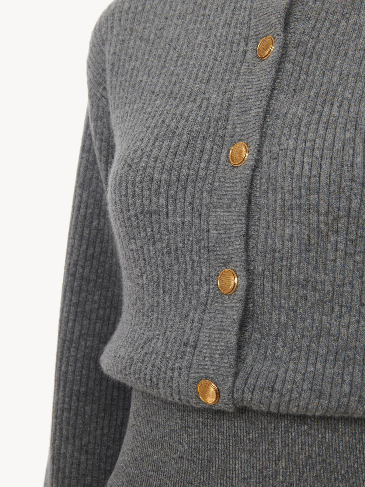OK PORTE_Combinaison silhouette élancée en laine - Divine Grey