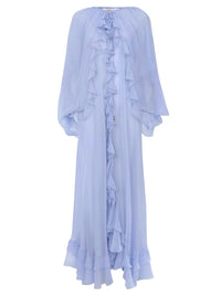OK PORTE_Robe silhouette fluide en soie - Clay Pink