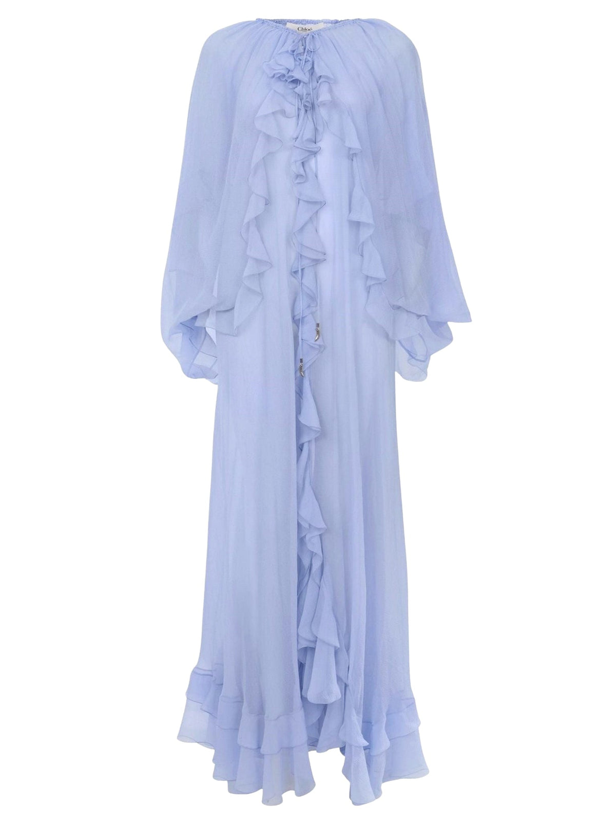 OK PORTE_Robe silhouette fluide en soie - Clay Pink