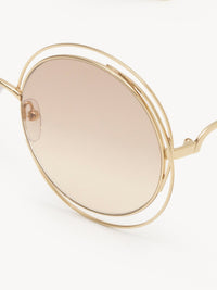 OK PORTE_Lunettes de soleil Carlina - Gold & Nude