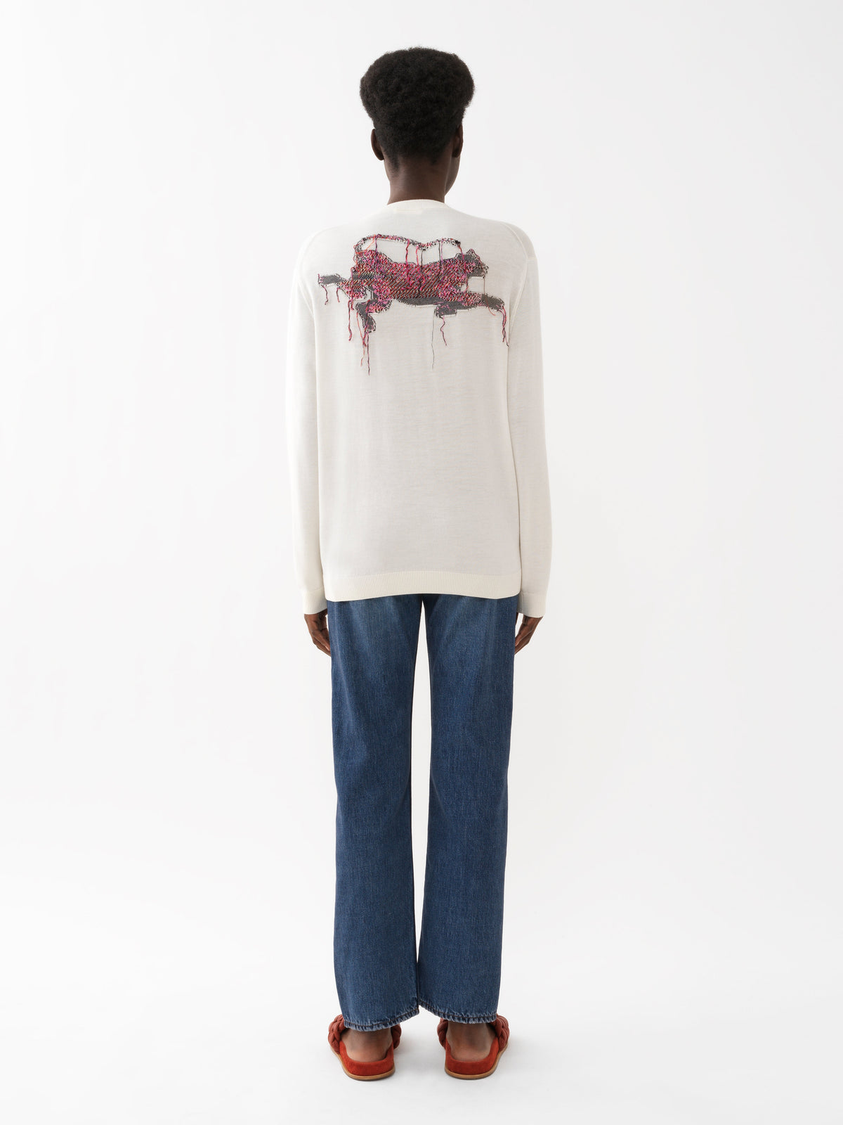 OK PORTE_White CARDIGAN - White