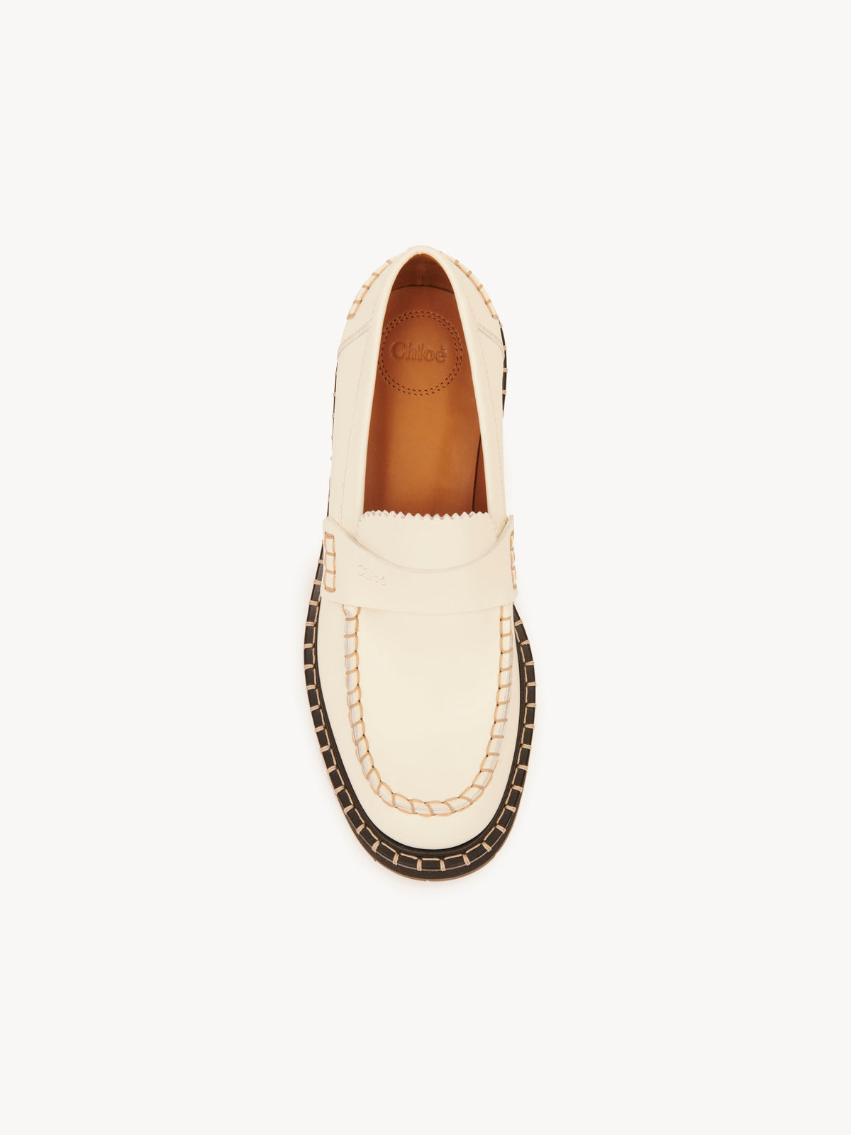 OK PORTE_Mocassins Noua 40 en cuir - Cloudy White