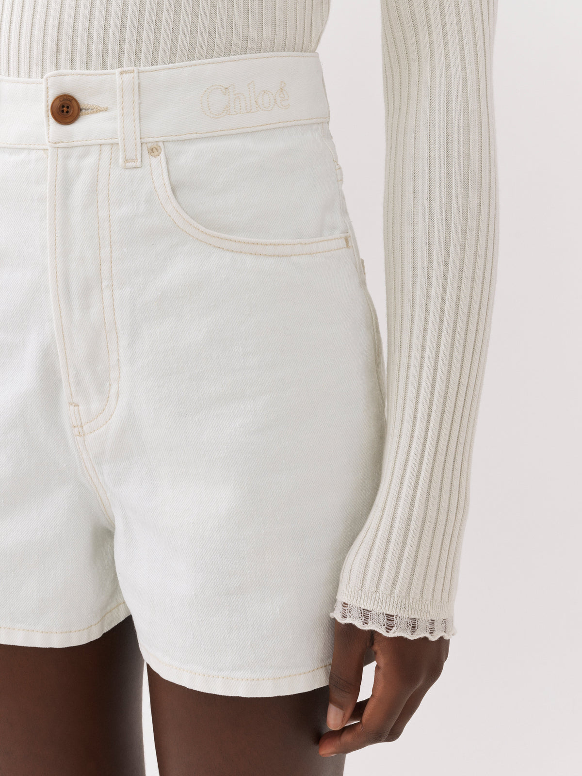 OK PORTE_White SHORT - White