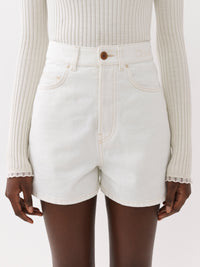 OK PORTE_White SHORT - White