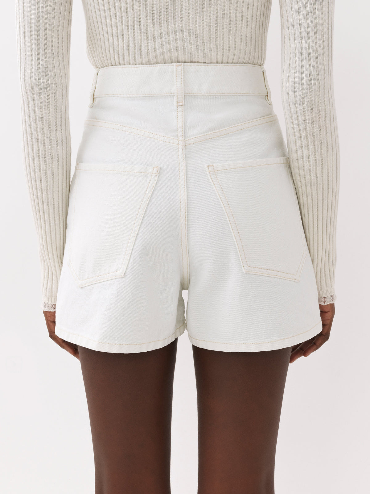 OK PORTE_White SHORT - White