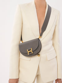 OK PORTE_Mini sac porté épaule Marcie en cuir - Nomad Beige