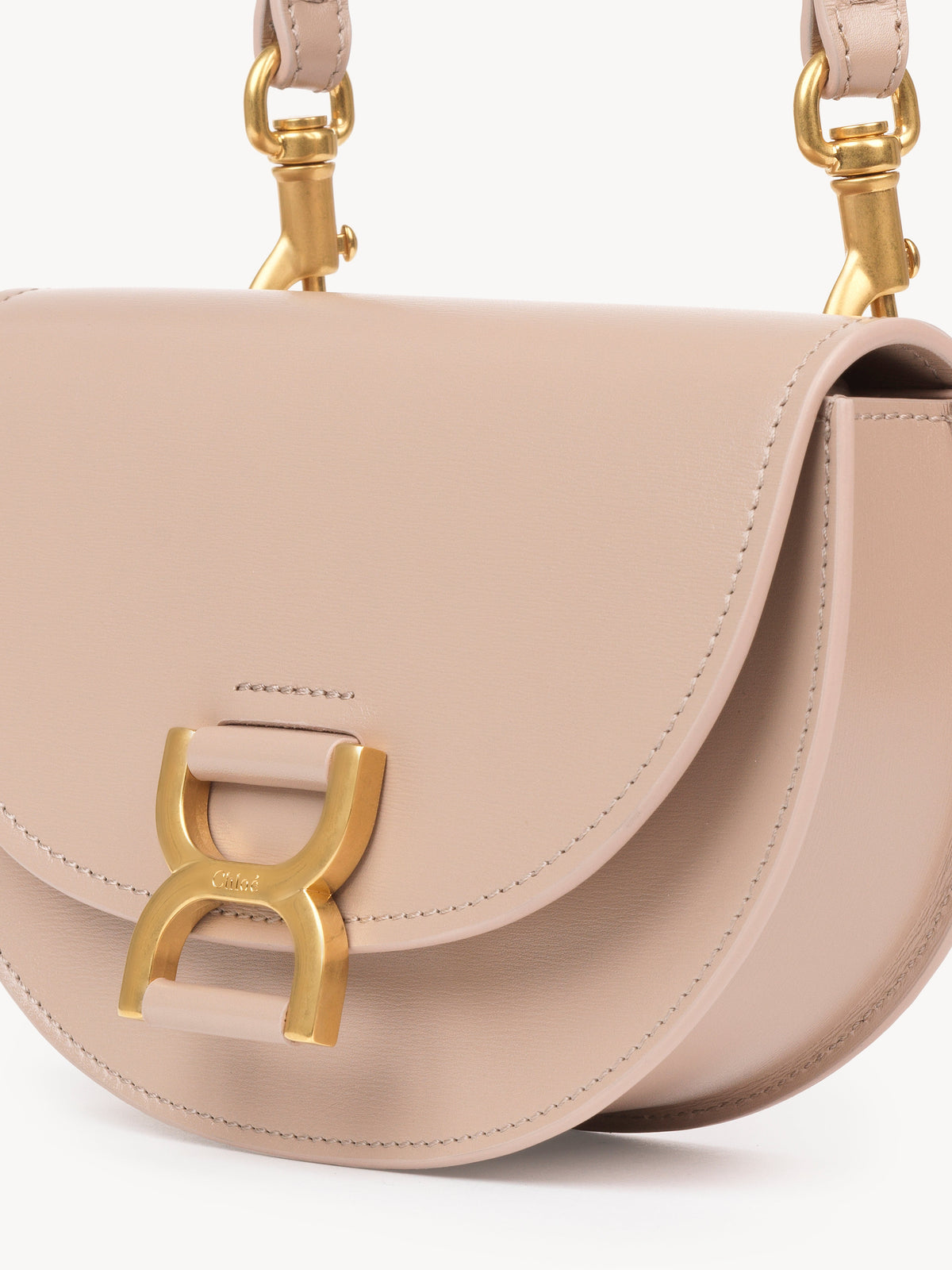 OK PORTE_Mini sac porté épaule Marcie en cuir - Nomad Beige