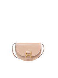 OK PORTE_Mini sac porté épaule Marcie en cuir - Nomad Beige
