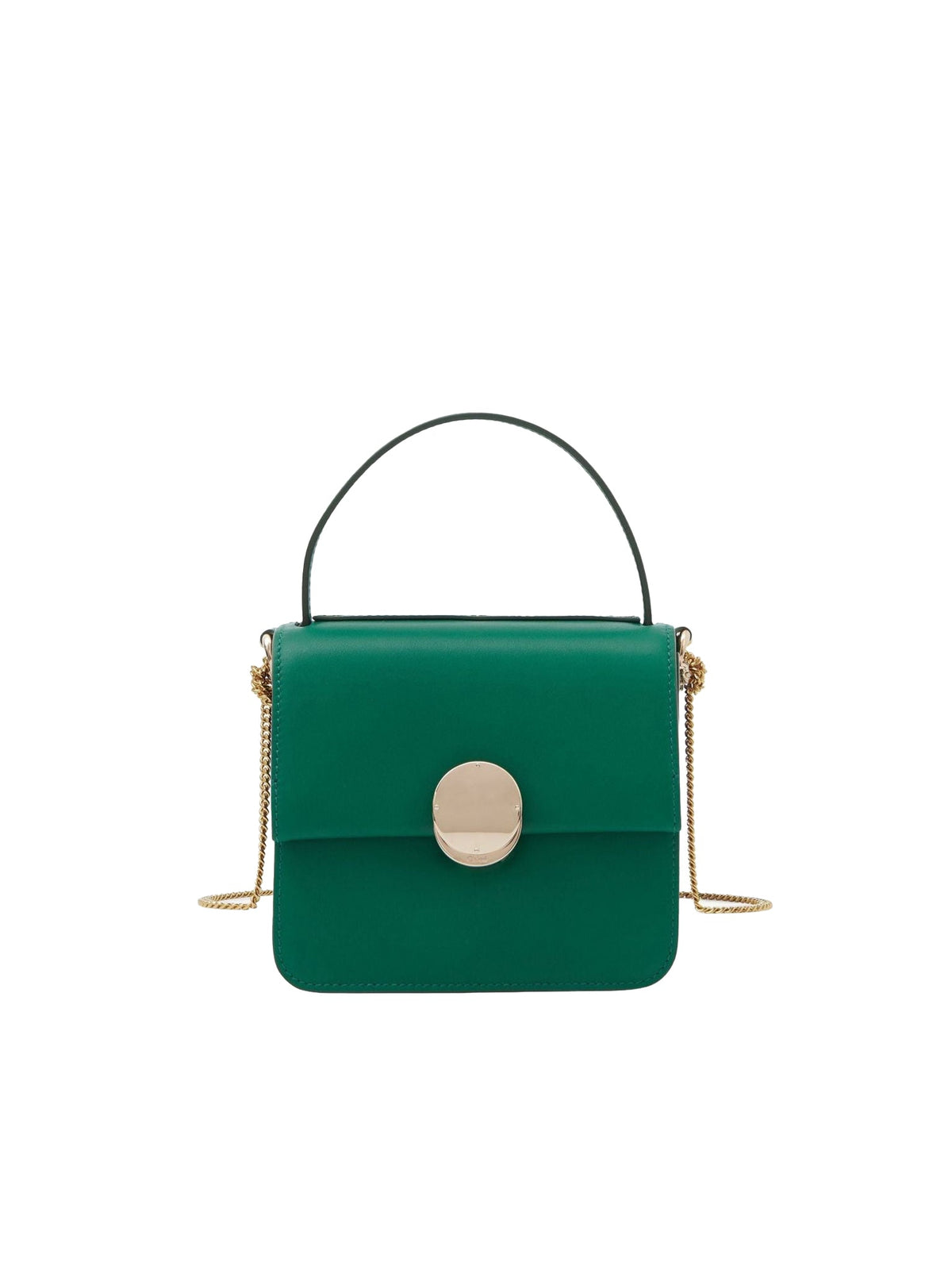 OK PORTE_Petit sac porté épaule Penelope en cuir - Emerald