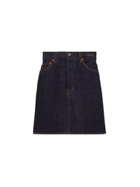 OK PORTE_Jupe courte en denim - Iconic Navy