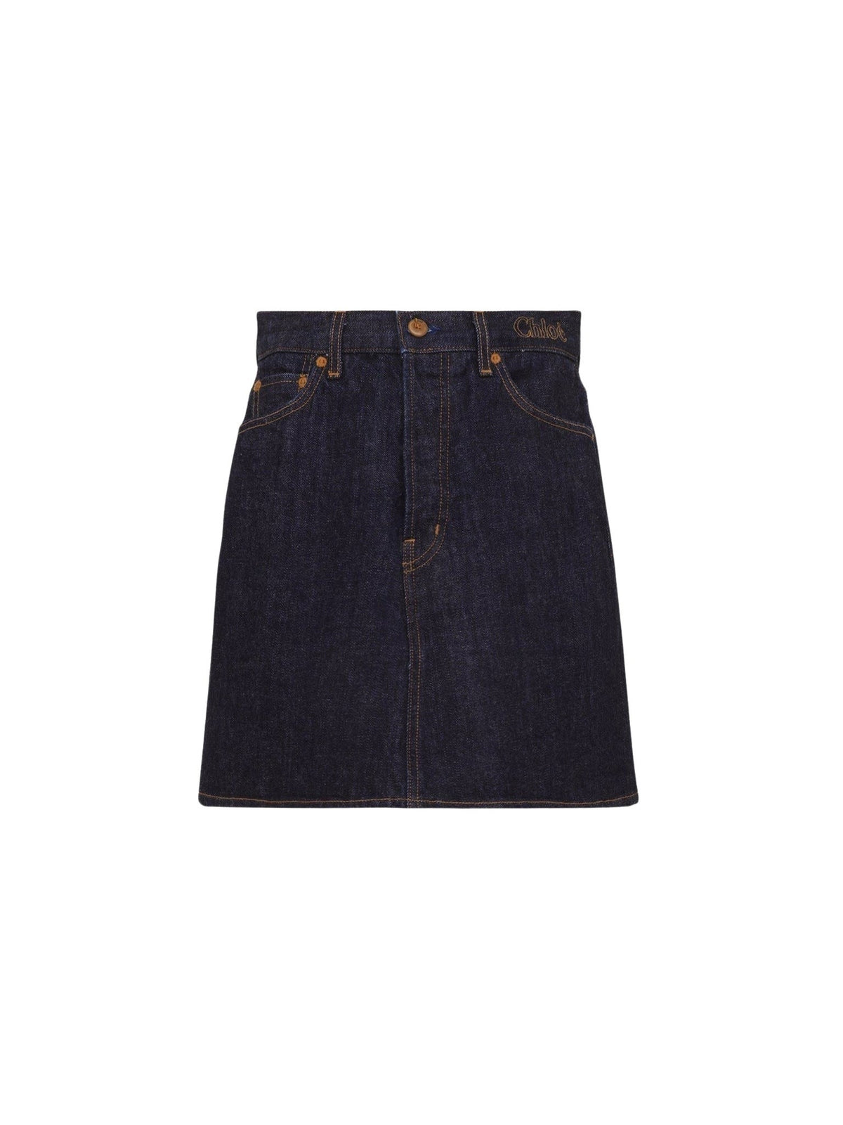 OK PORTE_Jupe courte en denim - Iconic Navy