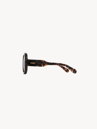 OK PORTE_Lunettes de soleil rondes Gayia - Garnet Red