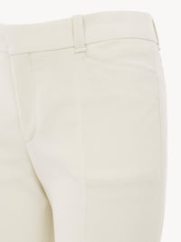 NO PORTE_Pantalon en laine - Seedpearl Beige