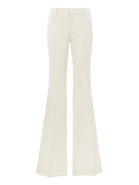 NO PORTE_Pantalon en laine - Seedpearl Beige