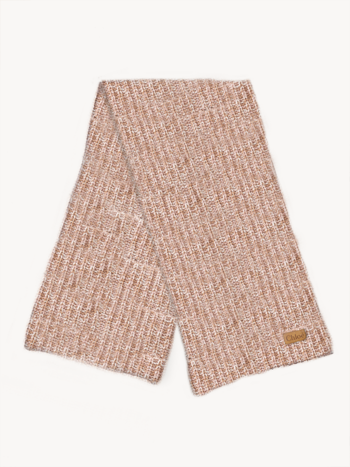 OK PORTE_Beige & Pink STOLE SCARF - Beige & Pink