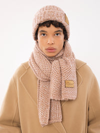 OK PORTE_Beige & Pink STOLE SCARF - Beige & Pink