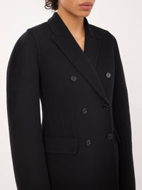 OK PORTE_Veste en laine et cachemire - Black