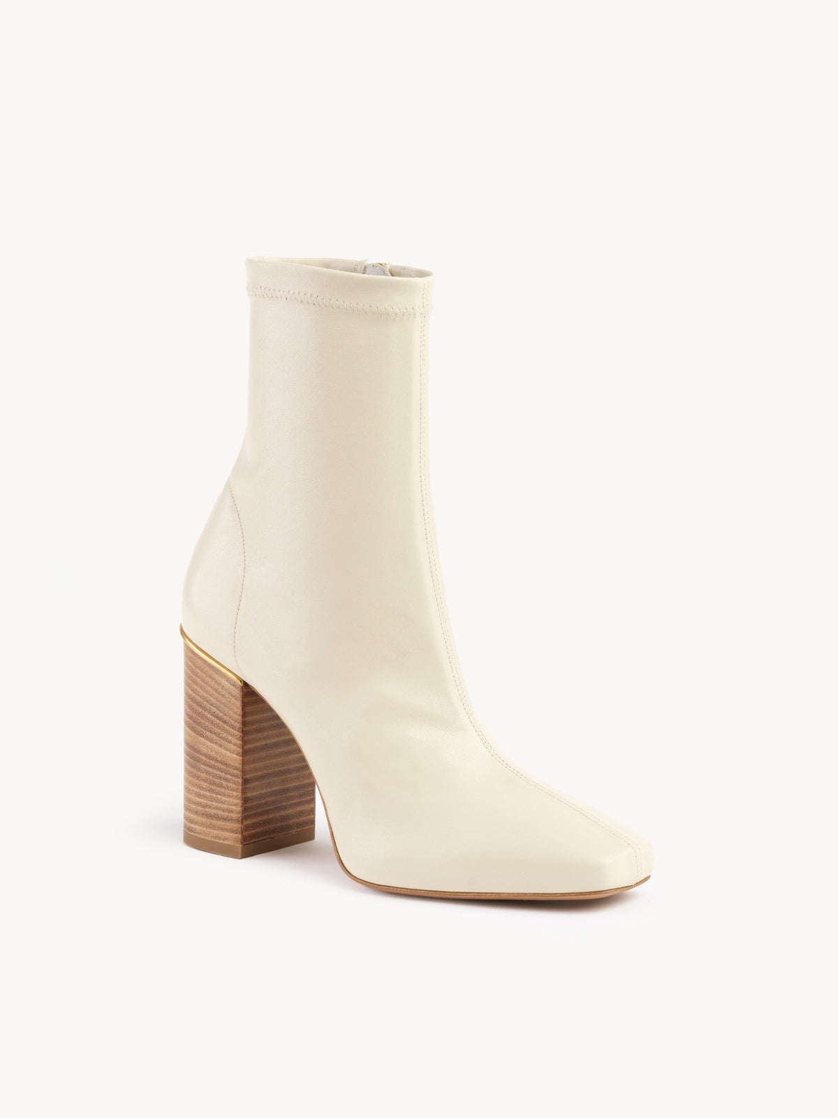 NO PORTE_Eggshell ANKLE BOOTS - Eggshell