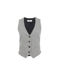 OK PORTE_Swan Grey GILET - Swan Grey