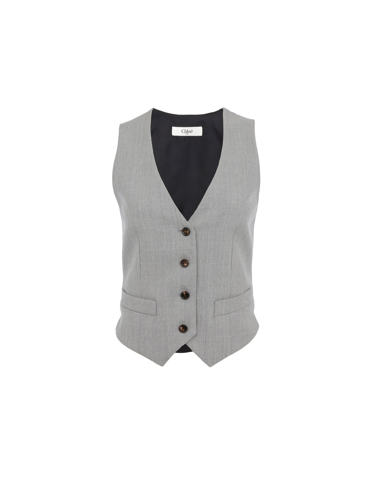 OK PORTE_Swan Grey GILET - Swan Grey