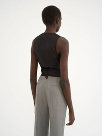 OK PORTE_Swan Grey GILET - Swan Grey