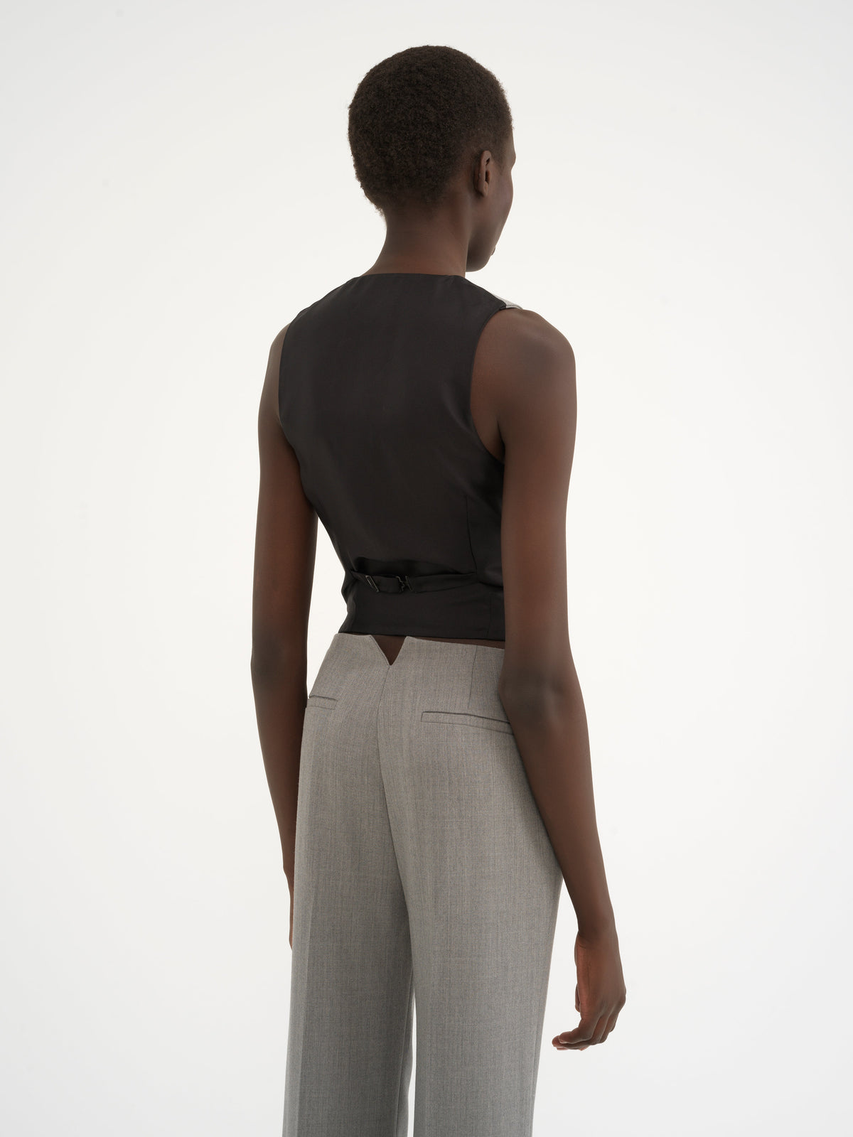 OK PORTE_Swan Grey GILET - Swan Grey