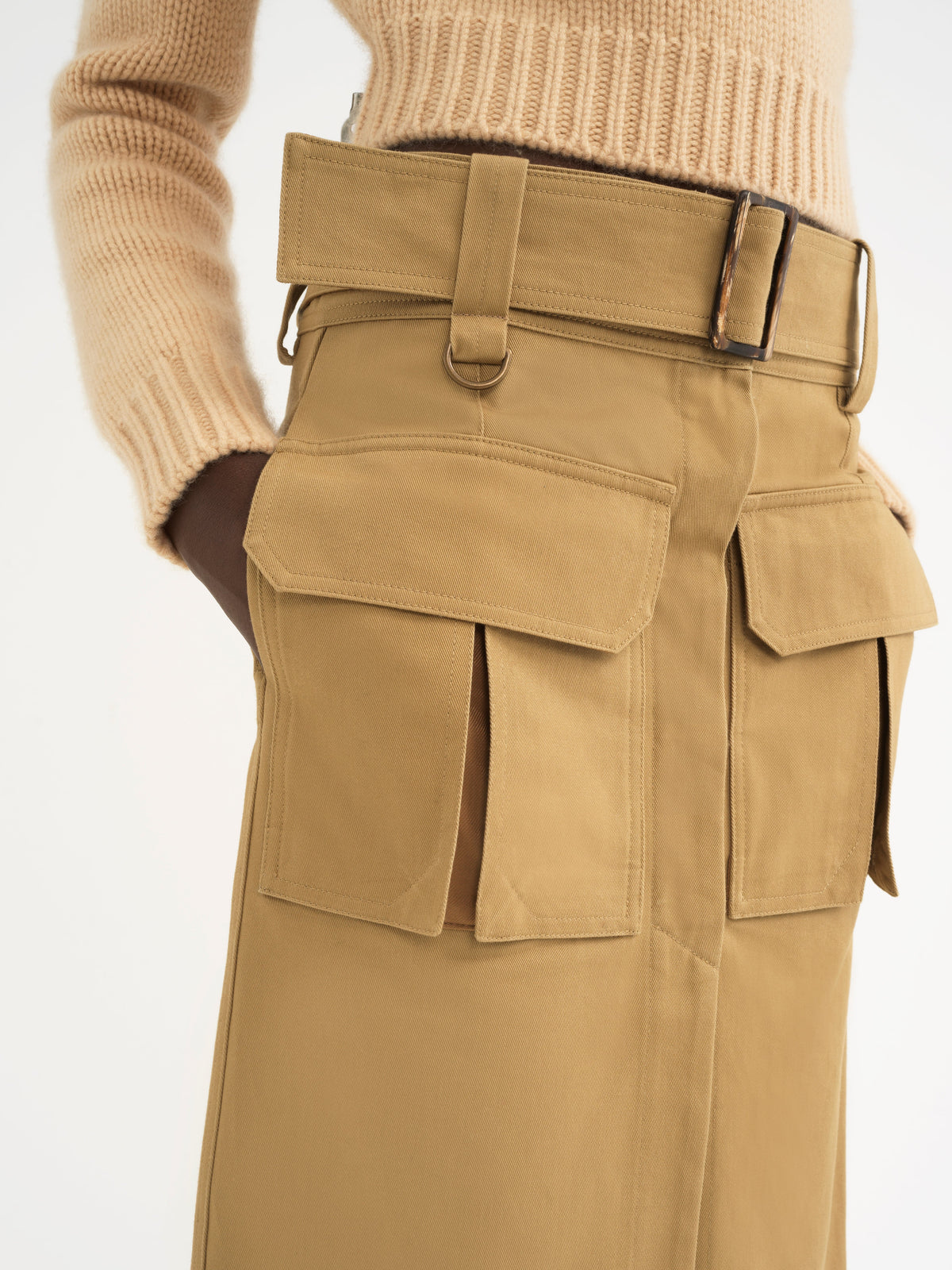 OK PORTE_Past Khaki SKIRT - Past Khaki
