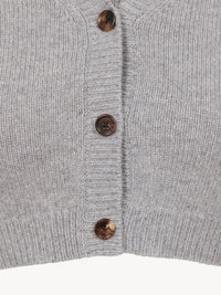 NO PORTE_Cotton Grey CARDIGAN - Cotton Grey