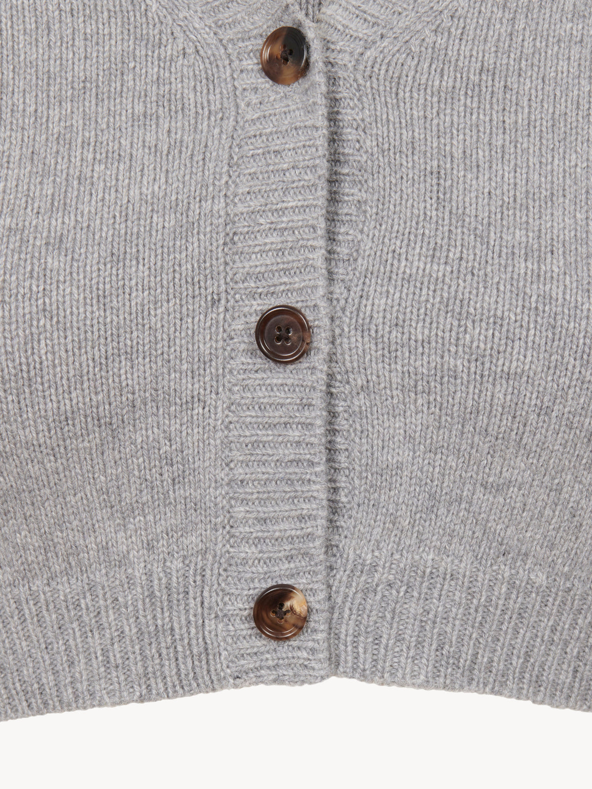 NO PORTE_Cotton Grey CARDIGAN - Cotton Grey