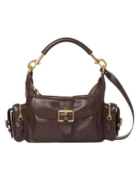 OK PORTE_Sac à main Camera Bag en cuir - Kohl Brown