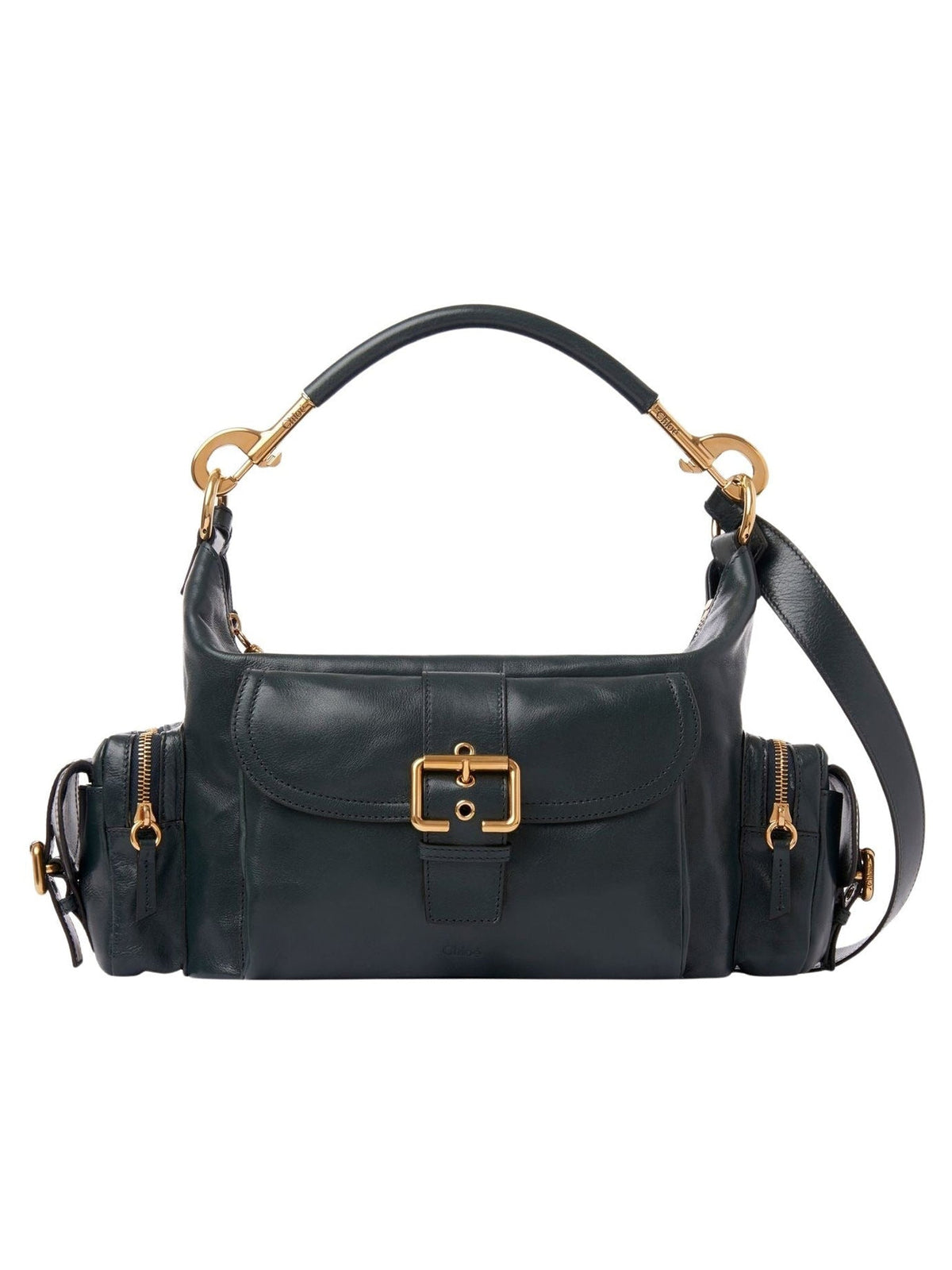 OK PORTE_Sac à main Camera Bag en cuir - Dusky Green