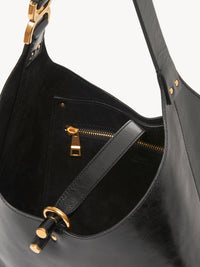 OK PORTE_Petit sac porté épaule Marcie en cuir - Black