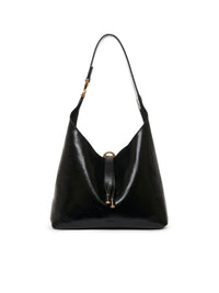 OK PORTE_Petit sac porté épaule Marcie en cuir - Black