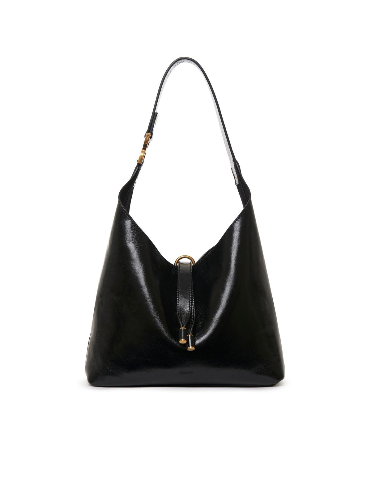 OK PORTE_Petit sac porté épaule Marcie en cuir - Black