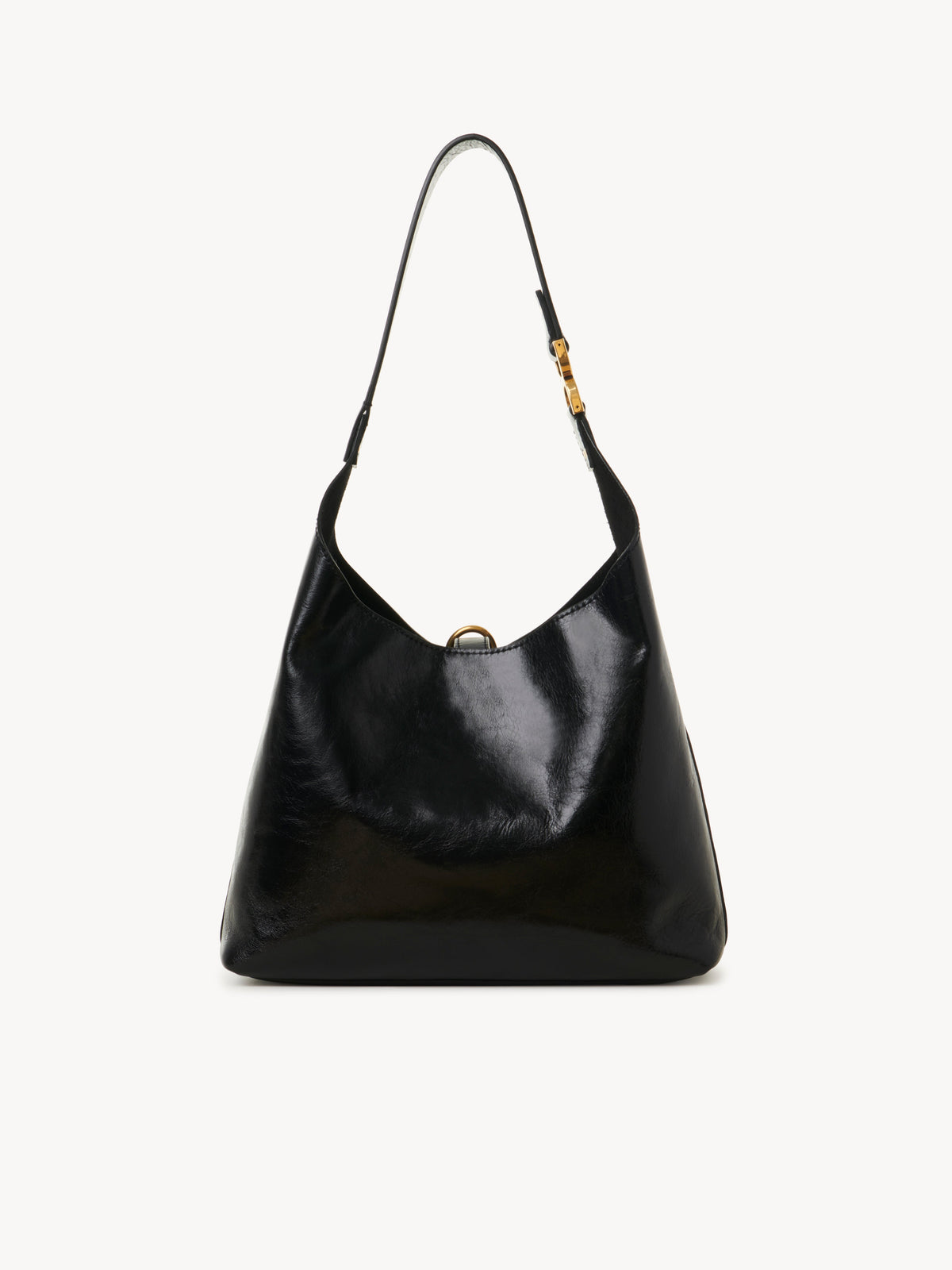 OK PORTE_Petit sac porté épaule Marcie en cuir - Black