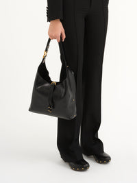 OK PORTE_Petit sac porté épaule Marcie en cuir - Black