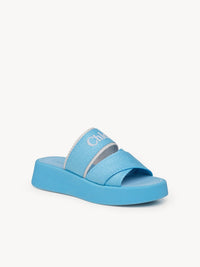 OK PORTE_Sandales compensées Mila - Silky Blue