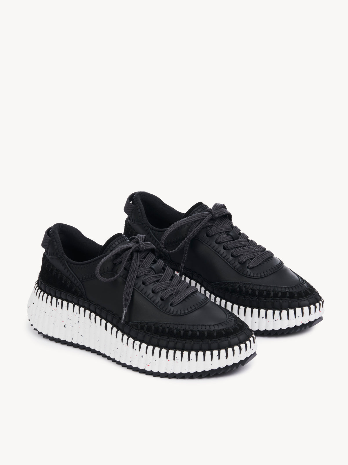 OK PORTE_Sneakers Nama compensées - Black