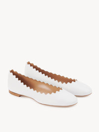 OK PORTE_Ballerines Lauren en cuir - Brilliant White
